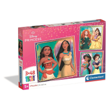 Javoli Disney Hercegnők 3x48 db-os puzzle Clementoni puzzle, kirakós