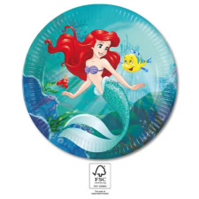 Javoli Disney Hercegnők, Ariel Curious papírtányér 8 db-os 23 cm FSC party kellék