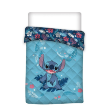 Javoli Disney Lilo és Stitch, A csillagkutya Leaf steppelt ágytakaró, paplan 140x200cm lakástextília