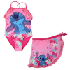 Javoli Disney Lilo és Stitch, A csillagkutya Pink gyerek fürdőruha és sarong szett 3-8 év