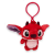Javoli Disney Lilo és Stitch, A csillagkutya Red 3D plüss figura akasztóval, táskadísz 12 cm