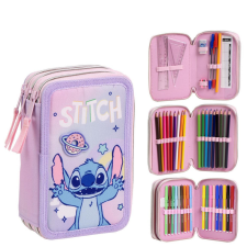 Javoli Disney Lilo és Stitch, A csillagkutya Universe tolltartó töltött 3 emeletes tolltartó