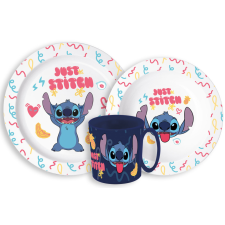 Javoli Disney Lilo és Stitch Palms étkészlet, micro műanyag szett bögrével 265 ml babaétkészlet