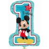 Javoli Disney Mickey Blue Első születésnap fólia lufi 71 cm