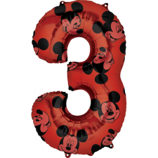 Javoli Disney Mickey Red fólia lufi 3-as 66 cm party kellék