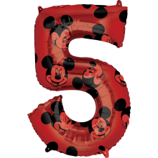 Javoli Disney Mickey Red fólia lufi 5-ös 66 cm party kellék