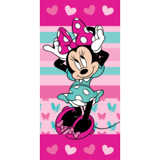 Javoli Disney Minnie Hearts fürdőlepedő, strand törölköző 70x140cm lakástextília