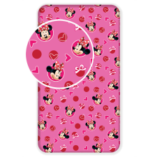 Javoli Disney Minnie Hearts gumis lepedő 90x200 cm lakástextília