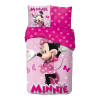 Javoli Disney Minnie Pink Polka Bow ágyneműhuzat 140×200cm, 65x65 cm