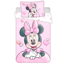 Javoli Disney Minnie Powder Pink gyerek ágyneműhuzat 100×135 cm, 40×60 cm lakástextília