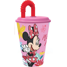 Javoli Disney Minnie Spring szívószálas pohár, műanyag 430 ml babaétkészlet
