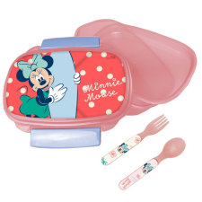 Javoli Disney Minnie Summer szendvicsdoboz + evőeszköz szett babaétkészlet