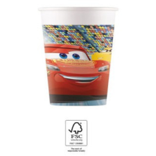 Javoli Disney Verdák Arena Race papír pohár 8 db-os 200 ml FSC party kellék