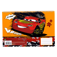 Javoli Disney Verdák Vroom A/4 spirál vázlatfüzet, 30 lapos füzet