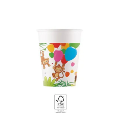Javoli Dzsungel Balloons papír pohár 8 db-os 200 ml FSC party kellék