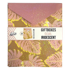 Javoli Falevél mintás Iridescent ajándékdoboz 2 db-os party kellék
