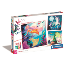 Javoli Fantasztikus lények Magic 3x48 db-os puzzle Clementoni puzzle, kirakós