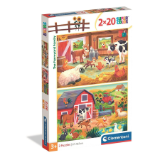 Javoli Farm Family 2x20 db-os puzzle Clementoni puzzle, kirakós