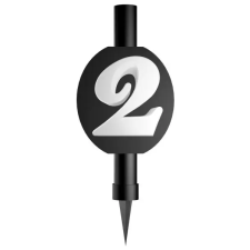 Javoli Fekete Black 2-es torta tűzijáték 12 cm party kellék