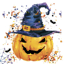 Javoli Halloween Creepy Pumpkin szalvéta 20 db-os 33x33 cm party kellék
