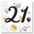 Javoli Happy Birthday 21 Milestone szalvéta 20 db-os 33x33 cm