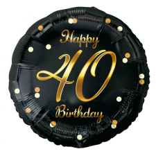 Javoli Happy Birthday 40 B&amp;C Gold fólia lufi 36 cm party kellék