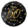 Javoli Happy Birthday 50 B&C Gold fólia lufi 36 cm