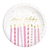 Javoli Happy Birthday Candles papírtányér 8 db-os 23 cm FSC