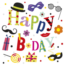Javoli Happy Birthday Funny szalvéta 20 db-os 33x33 cm party kellék