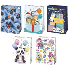 Javoli Happy Birthday Great Day papír ajándéktasak, ajándékzacskó 34,5x48x13 cm party kellék