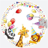 Javoli Happy Birthday Star papírtányér 8 db-os 18 cm