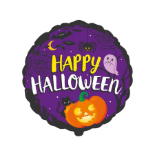 Javoli Happy Halloween Purple fólia lufi 48 cm party kellék