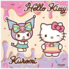 Javoli Hello Kitty Kuromi szalvéta 20 db-os 33x33 cm FSC party kellék