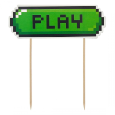 Javoli Játék Game On Play torta dekoráció 15 cm party kellék