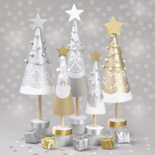Javoli Karácsony Handmade Trees szalvéta 20 db-os 33x33 cm party kellék