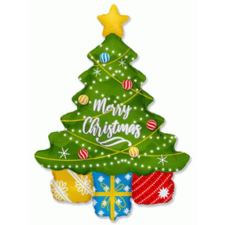 Javoli Karácsonyi Tree fólia lufi 108 cm party kellék