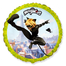Javoli Katicabogár és Fekete macska kalandjai Cat Noir fólia lufi 46 cm (WP) party kellék
