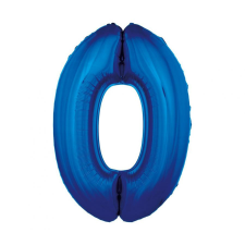 Javoli Kék 0-ás B&amp;C Blue szám fólia lufi 92 cm party kellék