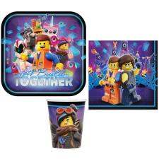 Javoli Lego kaland Movie party szett 32 db-os 23 cm-es tányérral party kellék