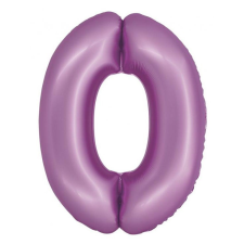 Javoli Levendula 0-ás Lavender Mat szám fólia lufi 76 cm party kellék