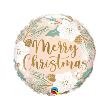 Javoli Merry Christmas, Karácsonyi fólia lufi 46 cm party kellék