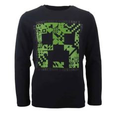 Javoli Minecraft Dark gyerek hosszú ujjú póló, felső 11 év