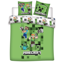Javoli Minecraft dupla, kétszemélyes ágyneműhuzat 240×220cm, 65x65 cm lakástextília