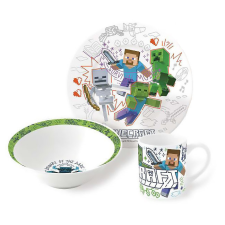 Javoli Minecraft Explore More porcelán étkészlet Díszdobozban babaétkészlet