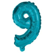 Javoli Mini 9-es Blue szám Fólia lufi 32 cm party kellék
