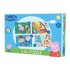 Javoli Peppa malac Fun puzzle 4 az 1-ben puzzle, kirakós