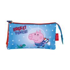 Javoli Peppa malac Rocket 3 rekeszes tolltartó 21 cm tolltartó