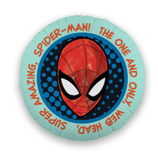 Javoli Pókember Web Head formapárna, díszpárna 35x35 cm Velúr lakástextília