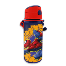 Javoli Pókember Web-Slinger alumínium kulacs akasztóval 600 ml kulacs, kulacstartó