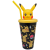 Javoli Pokémon Pikachu műanyag 3D szívószálas pohár 443 ml